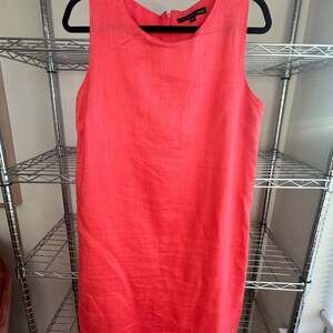 Preston & York Coral Sleeveless Shift Dress, Size 10